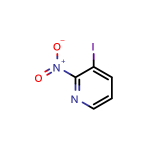 Chemical structure of 3-Iodo-2-nitropyridine , CAS 54231-34-4, AChemBlock U136566
