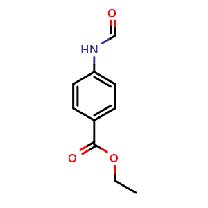 Chemical structure of Ethyl 4-Formamidobenzoate , CAS 5422-63-9, AChemBlock U136567