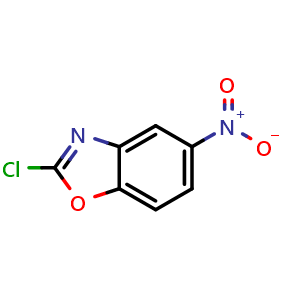 Chemical structure of 2-chloro-5-nitrobenzoxazole , CAS 54120-91-1, AChemBlock U136571