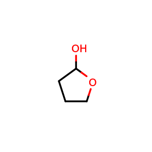 Chemical structure of 2-Hydroxytetrahydrofuran , CAS 5371-52-8, AChemBlock U136590