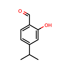 Chemical structure of 4-Isopropylsalicylaldehyde , CAS 536-32-3, AChemBlock U136595