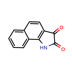 Chemical structure of Benzo[g]isatin , CAS 5353-96-8, AChemBlock U136601