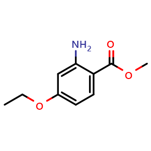 Chemical structure of Methyl 2-amino-4-ethoxybenzoate , CAS 52727-59-0, AChemBlock U136635