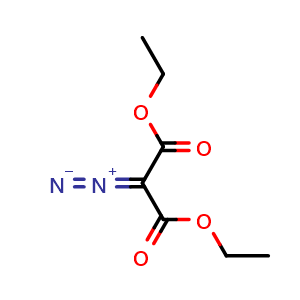Chemical structure of Diethyl 2-Diazomalonate , CAS 5256-74-6, AChemBlock U136640