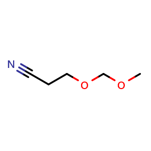 Chemical structure of 3-(Methoxymethoxy)propanenitrile , CAS 52406-33-4, AChemBlock U136650