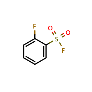 Chemical structure of 2-Fluorobenzenesulfonyl Fluoride , CAS 52200-99-4, AChemBlock U136656