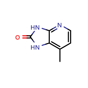 Chemical structure of 7-Methyl-1,3-dihydroimidazo[4,5-b]pyridin-2-one , CAS 518038-75-0, AChemBlock U136667