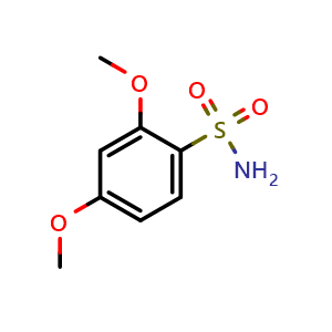 Chemical structure of 2,4-dimethoxybenzenesulfonamide , CAS 51770-71-9, AChemBlock U136671