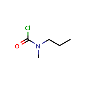 Chemical structure of N-Methyl-N-propylcarbamoyl Chloride , CAS 51493-02-8, AChemBlock U136687