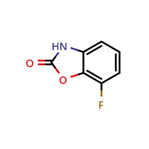 Chemical structure of 7-Fluorobenzoxazol-2(3H)-one , CAS 509147-83-5, AChemBlock U136712