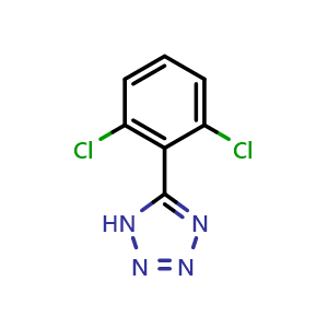 Chemical structure of 5-(2,6-Dichlorophenyl)-1H-tetrazole , CAS 50907-31-8, AChemBlock U136715