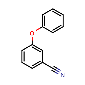 Chemical structure of 3-Phenoxybenzonitrile , CAS 50789-45-2, AChemBlock U136720