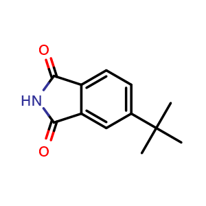 Chemical structure of 5-(tert-Butyl)phthalimide , CAS 50727-07-6, AChemBlock U136724