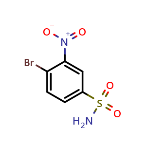 Chemical structure of 4-Bromo-3-nitrobenzenesulfonamide , CAS 4750-20-3, AChemBlock U136798