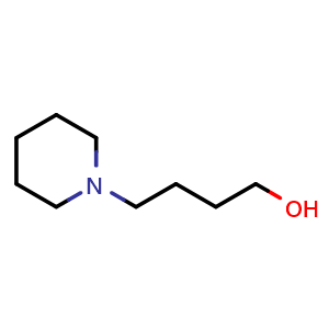 Chemical structure of 4-(1-Piperidyl)-1-butanol , CAS 4672-11-1, AChemBlock U136812