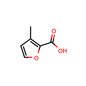 Chemical structure of 3-Methyl-2-furoic acid , CAS 4412-96-8, AChemBlock U136857