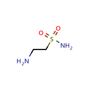 Chemical structure of 2-Aminoethanesulfonamide , CAS 4378-70-5, AChemBlock U136861