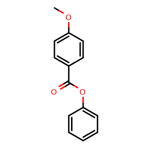 Chemical structure of Phenyl 4-Methoxybenzoate , CAS 4181-97-9, AChemBlock U136901