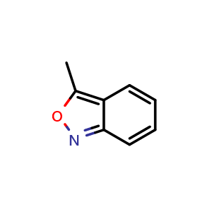 Chemical structure of 3-Methylbenzo[c]isoxazole , CAS 4127-53-1, AChemBlock U136910