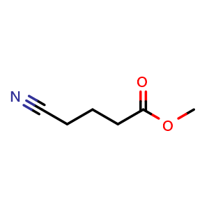Chemical structure of Methyl 4-Cyanobutanoate , CAS 41126-15-2, AChemBlock U136917