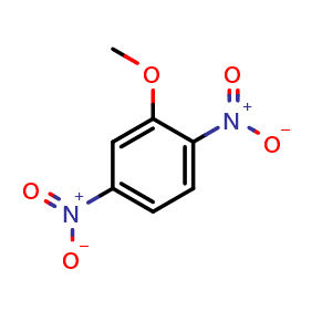 Chemical structure of 2,5-Dinitroanisole , CAS 3962-77-4, AChemBlock U136985