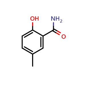 Chemical structure of 5-Methylsalicylamide , CAS 39506-61-1, AChemBlock U136994