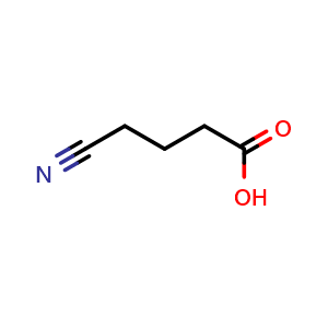 Chemical structure of 4-Cyanobutanoic acid , CAS 39201-33-7, AChemBlock U137000