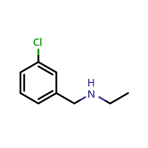 Chemical structure of 3-Chloro-N-ethylbenzylamine , CAS 39180-82-0, AChemBlock U137003