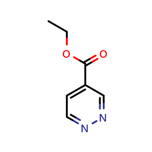 Chemical structure of ethyl pyridazine-4-carboxylate , CAS 39123-39-2, AChemBlock U137004