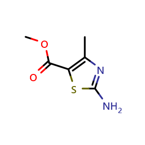 Chemical structure of Methyl 2-Amino-4-methylthiazole-5-carboxylate , CAS 3829-80-9, AChemBlock U137023