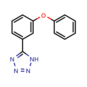 Chemical structure of 5-(3-Phenoxyphenyl)-1H-tetrazole , CAS 374538-02-0, AChemBlock U137054