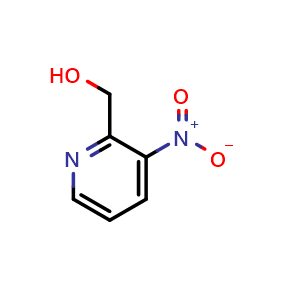 Chemical structure of 2-(Hydroxymethyl)-3-nitropyridine , CAS 36625-64-6, AChemBlock U137083