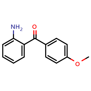 Chemical structure of 2-Amino-4'-methoxybenzophenone , CAS 36192-61-7, AChemBlock U137094