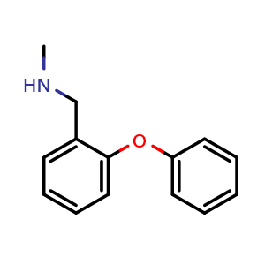 Chemical structure of N-Methyl-2-phenoxybenzylamine , CAS 361394-74-3, AChemBlock U137098