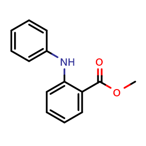 Chemical structure of Methyl 2-(Phenylamino)benzoate , CAS 35708-19-1, AChemBlock U137113