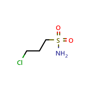Chemical structure of 3-Chloropropane-1-sulfonamide , CAS 35578-28-0, AChemBlock U137121