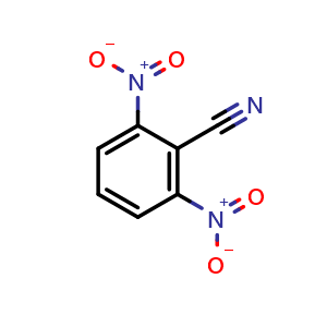 Chemical structure of 2,6-Dinitrobenzonitrile , CAS 35213-00-4, AChemBlock U137138