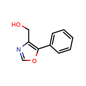 Chemical structure of (5-phenyloxazol-4-yl)methanol , CAS 352018-88-3, AChemBlock U137140