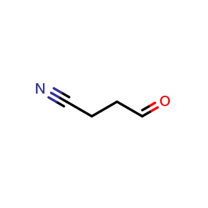 Chemical structure of 4-Oxobutanenitrile , CAS 3515-93-3, AChemBlock U137141