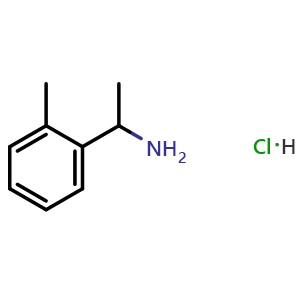 Chemical structure of 1-(2-Methylphenyl)ethanamine hydrochloride , CAS 35106-87-7, AChemBlock U137144