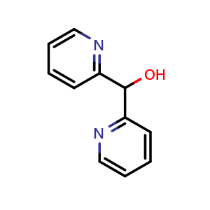 Chemical structure of alpha-2-pyridylpyridine-2-methanol , CAS 35047-29-1, AChemBlock U137147