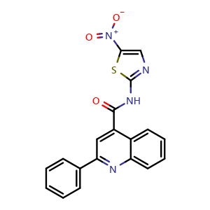 N-(5-Nitro-2-thiazolyl)-2-phenylquinoline-4-carboxamide