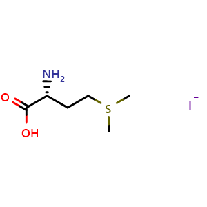 Chemical structure of (R)-(3-Amino-3-carboxypropyl)dimethylsulfonium Iodide , CAS 3493-10-5, AChemBlock U137152