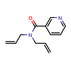 Chemical structure of N,N-Diallylnicotinamide , CAS 349096-77-1, AChemBlock U137154