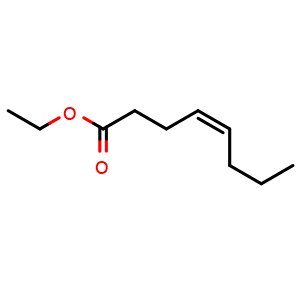 Chemical structure of Ethyl (Z)-4-Octenoate , CAS 34495-71-1, AChemBlock U137167