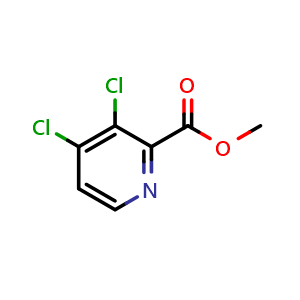 Chemical structure of Methyl 3,4-Dichloropyridine-2-carboxylate , CAS 343781-52-2, AChemBlock U137174
