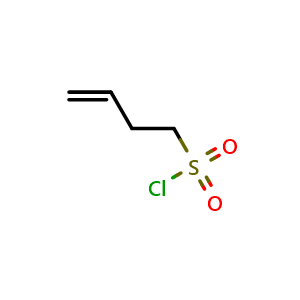 Chemical structure of 3-Butene-1-sulfonyl Chloride , CAS 33994-36-4, AChemBlock U137198
