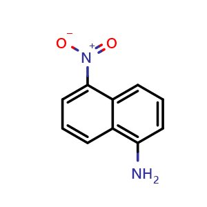 Chemical structure of 5-Nitro-1-naphthalenamine , CAS 3272-91-1, AChemBlock U137255