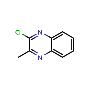 Chemical structure of 2-Chloro-3-methylquinoxaline , CAS 32601-86-8, AChemBlock U137259