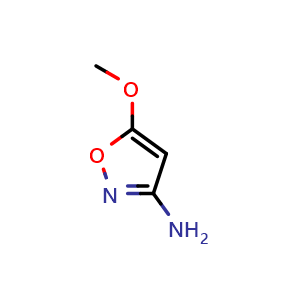 Chemical structure of 3-Amino-5-methoxyisoxazole , CAS 32326-25-3, AChemBlock U137269